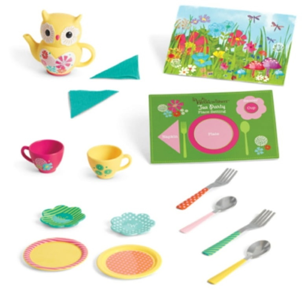 American Girl Wellie Wishers Colorful Tea Party Set - Picture 2 of 4